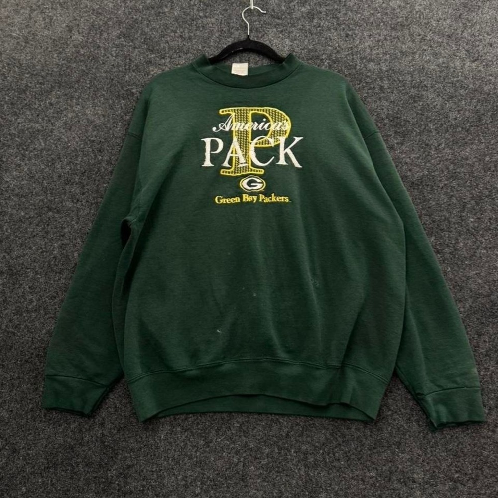 Vintage Green Bay Packers Sweatshirt Mens XL 90s American Pack NFL